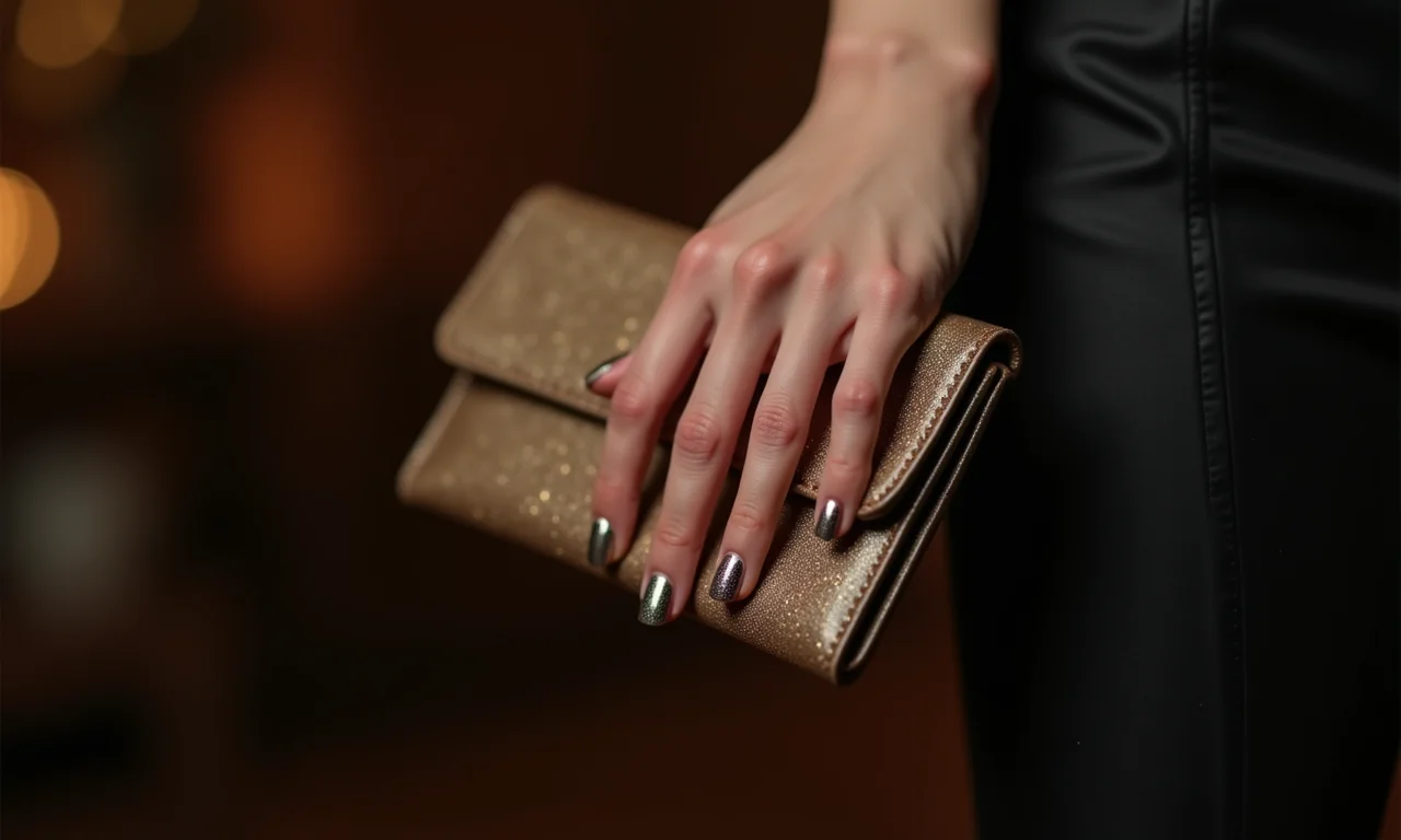 Esmalte metalizado discreto e glamouroso