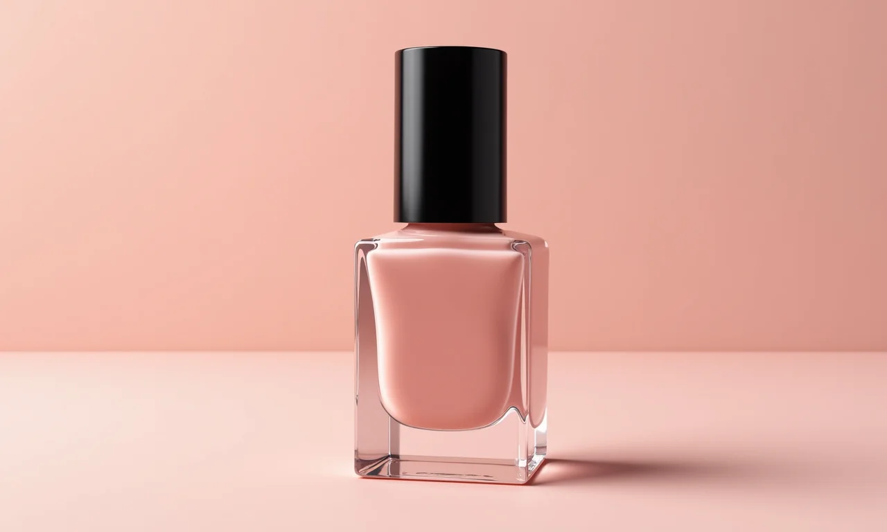 Esmalte nude clássico da Risqué em destaque.