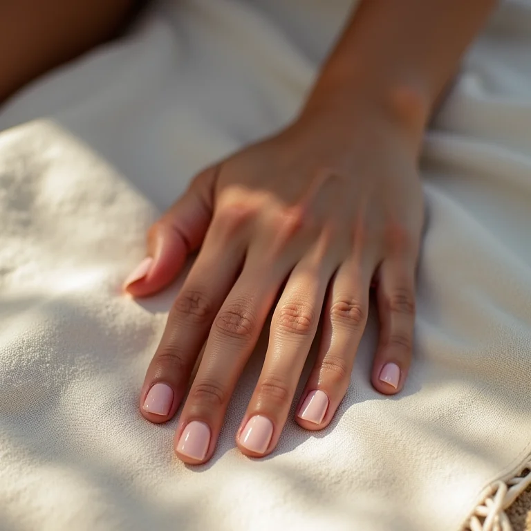Esmalte nude elegante para um visual discreto na praia