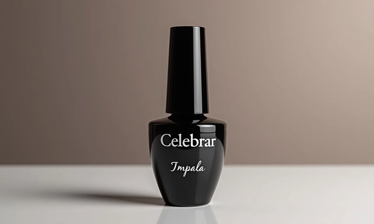 Esmalte preto cremoso Impala – Coleção Celebrar.