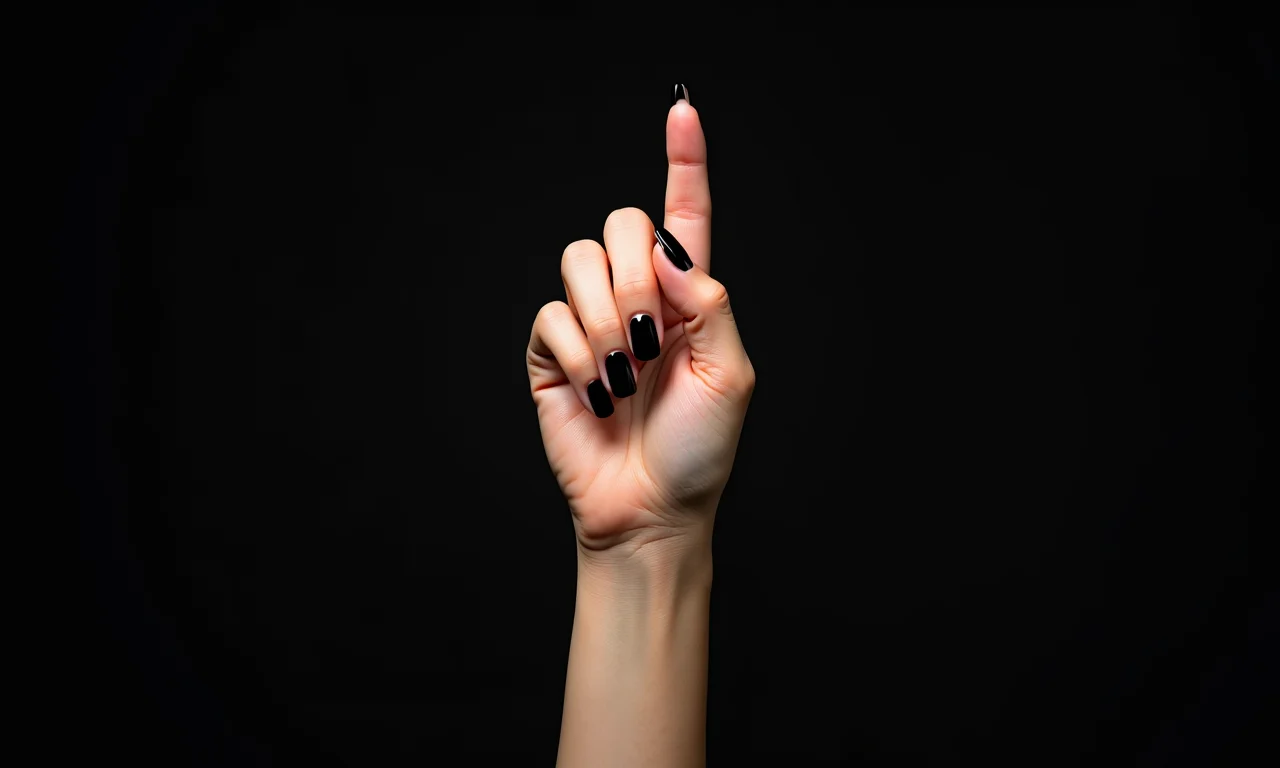 Esmalte preto curinga e elegante