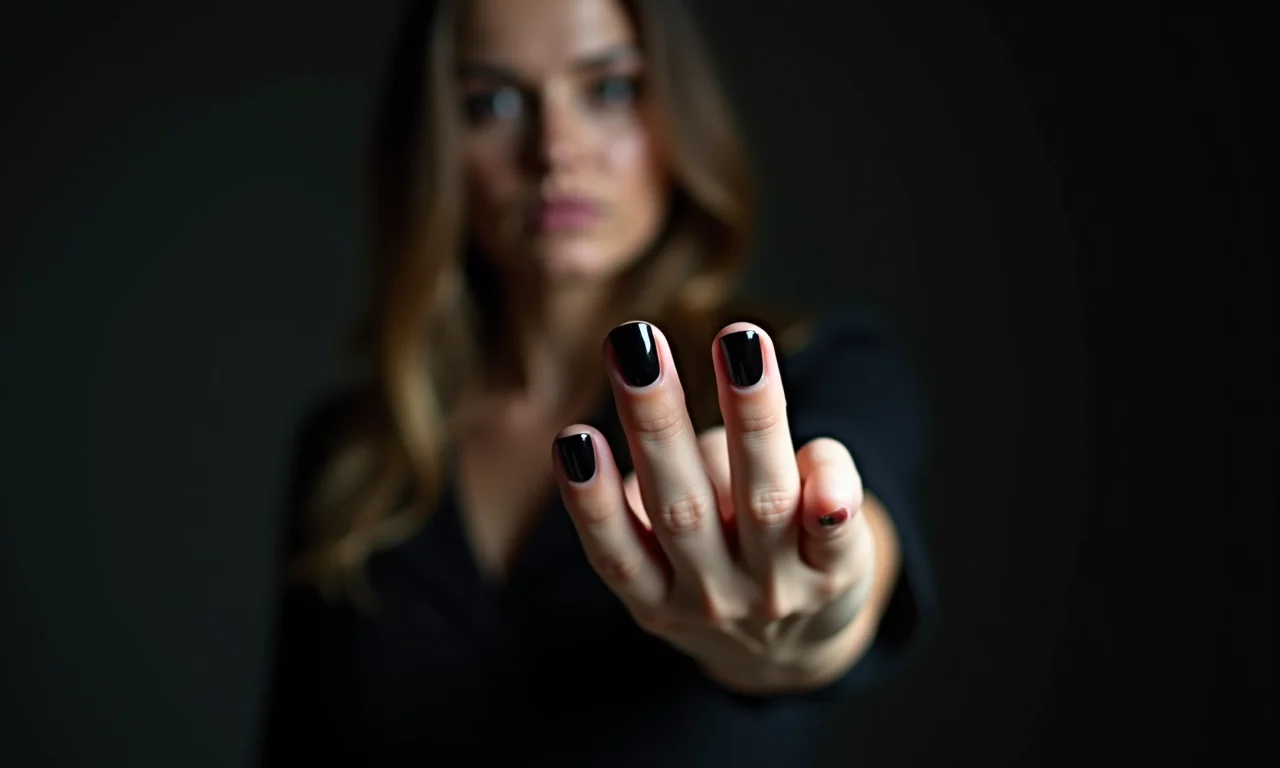 Esmalte preto poderoso para o signo de Escorpião.