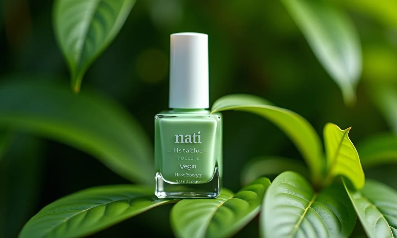 Esmalte Vegano Pistache da Nati, beleza natural e consciente.