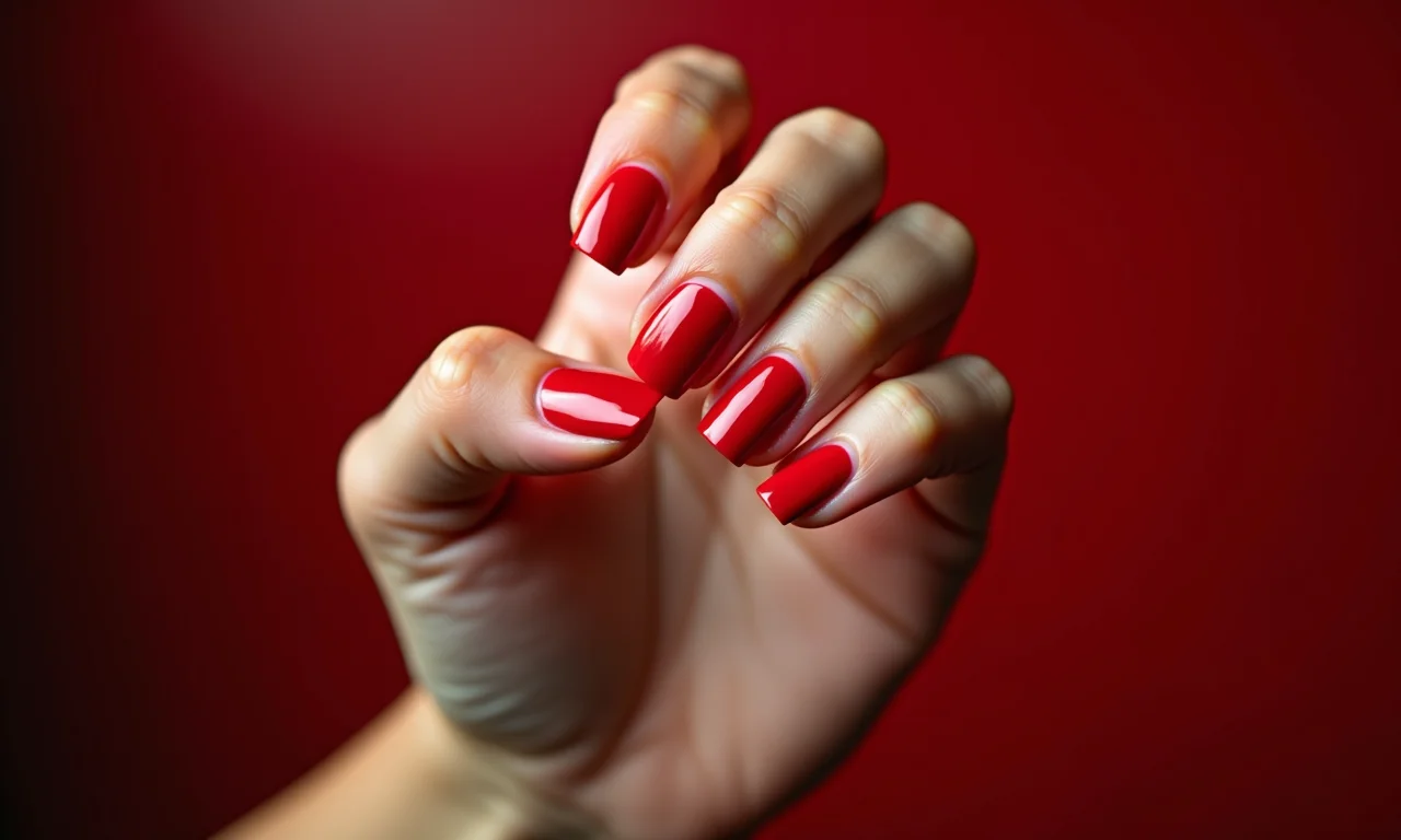 Esmalte vermelho paixão para o signo de Áries.