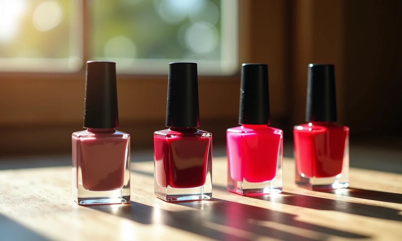 Esmaltes armazenados incorretamente sob luz solar direta.