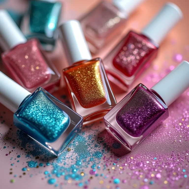 Esmaltes com glitter para brilhar ainda mais na praia