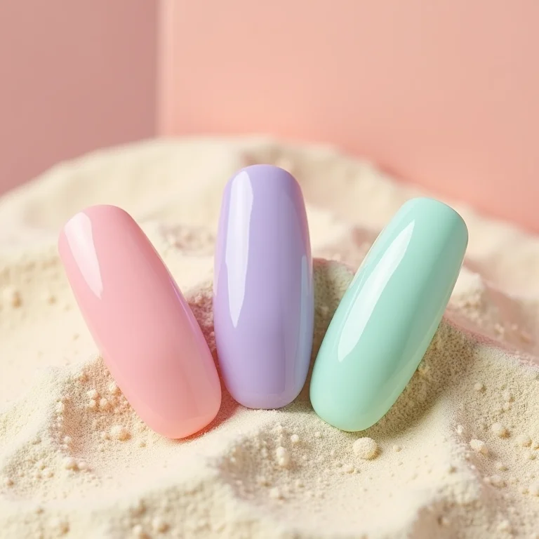 Esmaltes em tons pastel suaves e delicados para a praia
