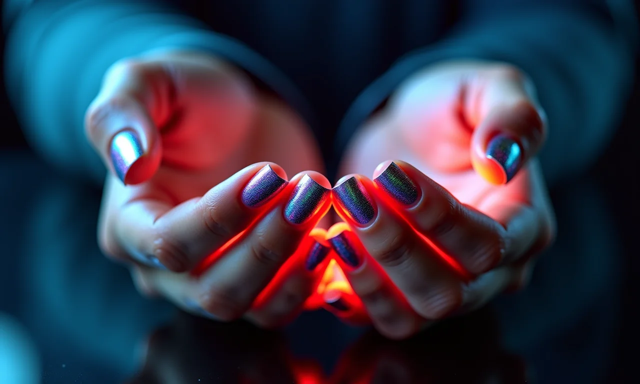 Esmaltes holográficos: brilho e modernidade.