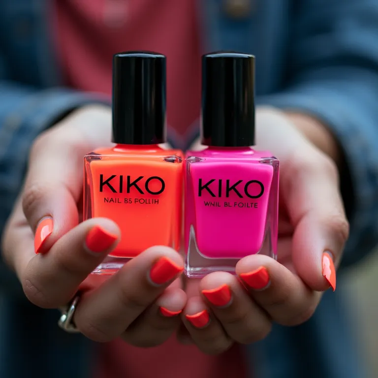 Esmaltes Kiko em cores neon vibrantes.