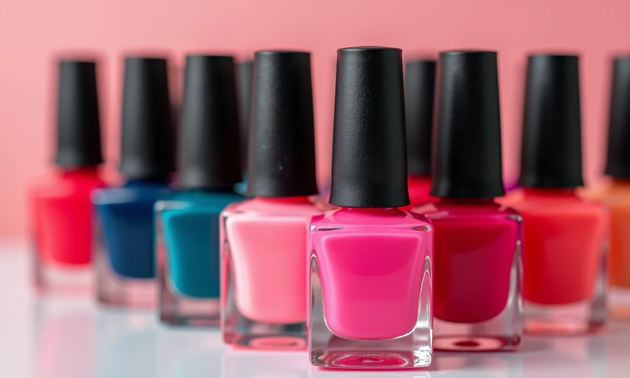 Esmaltes nacionais coloridos para degradê.