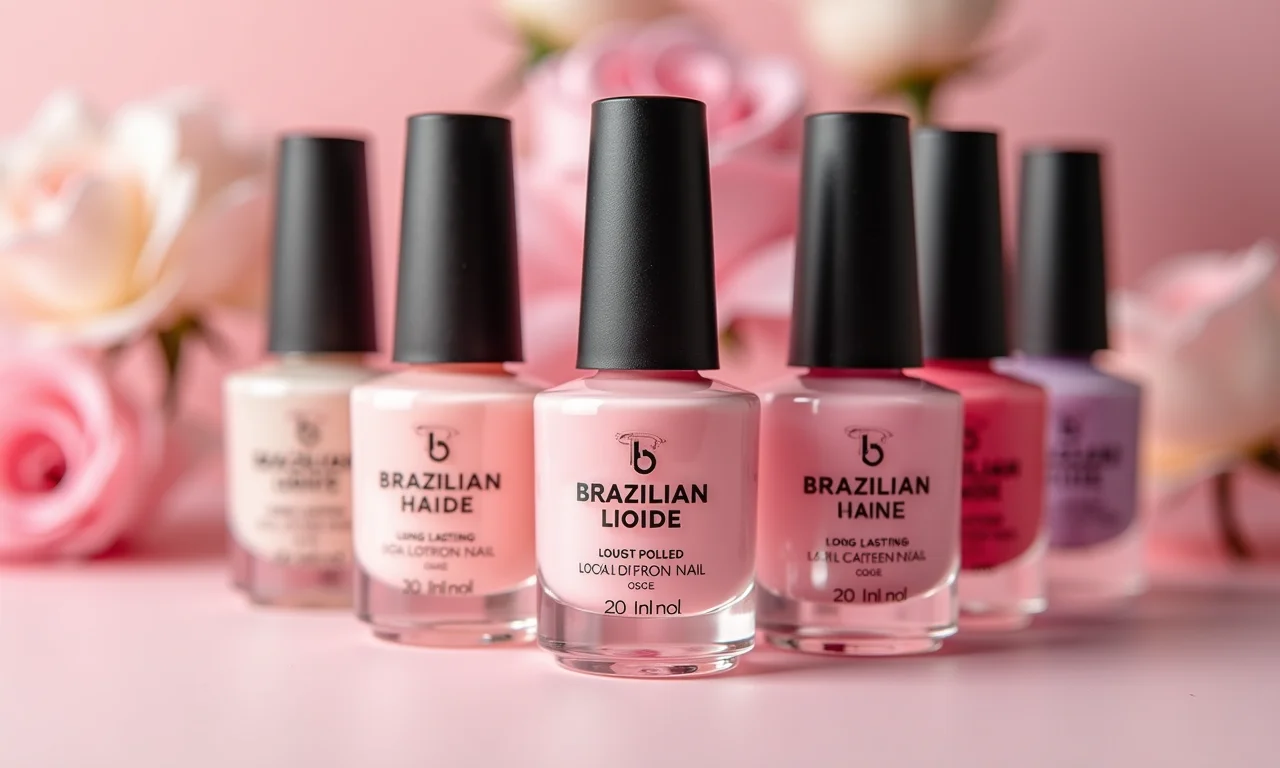 Esmaltes nacionais de longa duração para unhas de noiva.