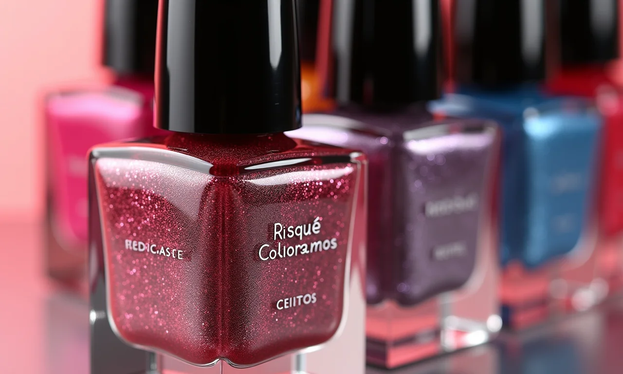 Esmaltes Risqué Colorama Efeitos com brilho e textura.