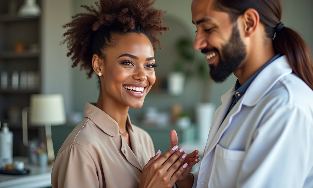 Especialista dando dicas de unhas decoradas.