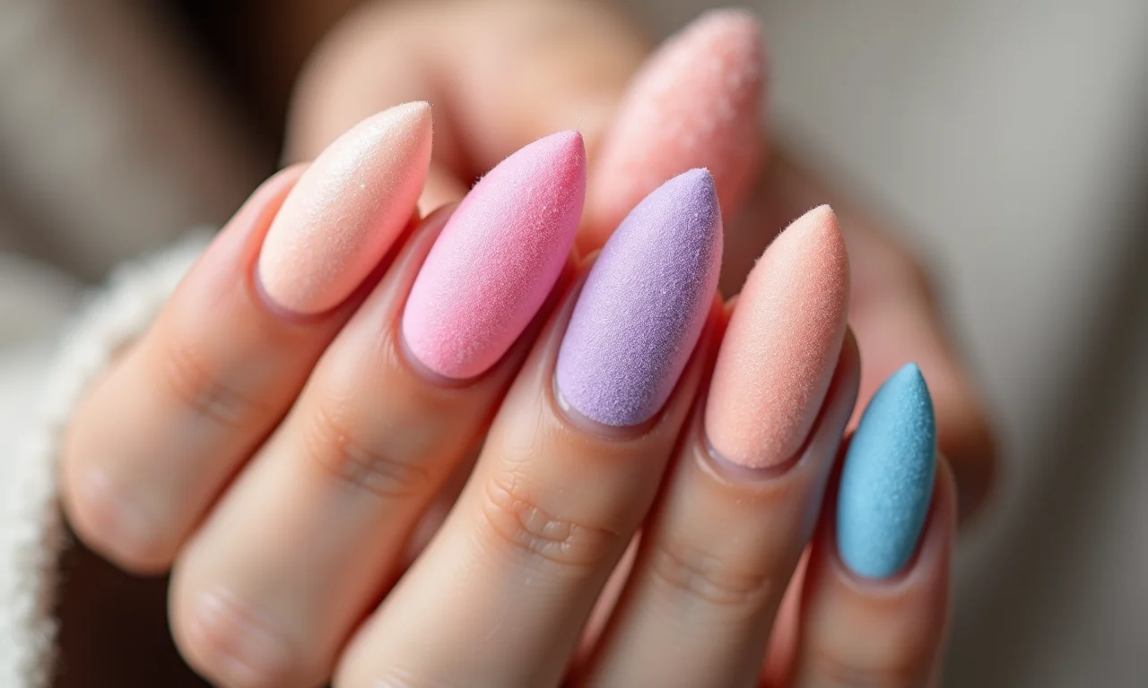 Esponjas para fazer efeito degradê em unhas.