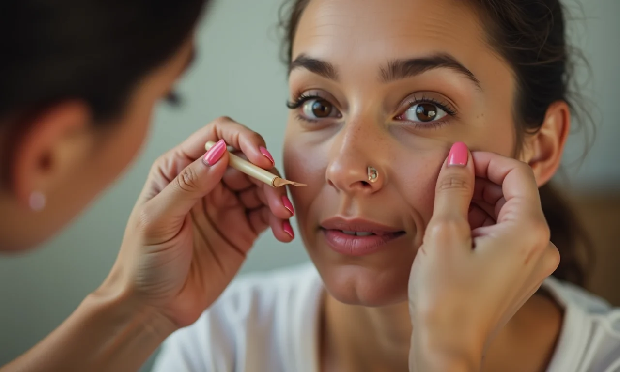 Evitar que o esmalte manche as unhas com base protetora.