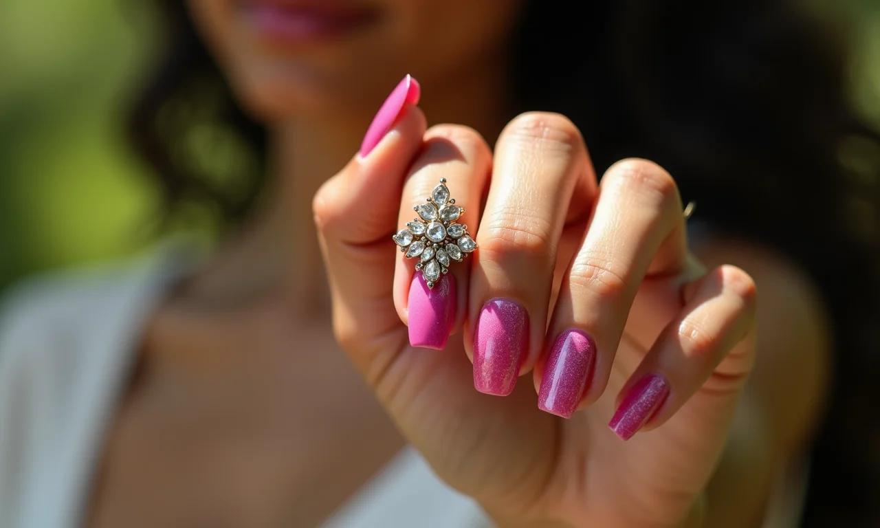 Filha única com pedras e design elegante.