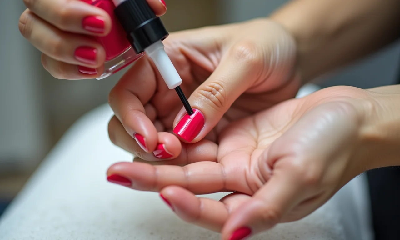 Finalizando com um top coat de qualidade.