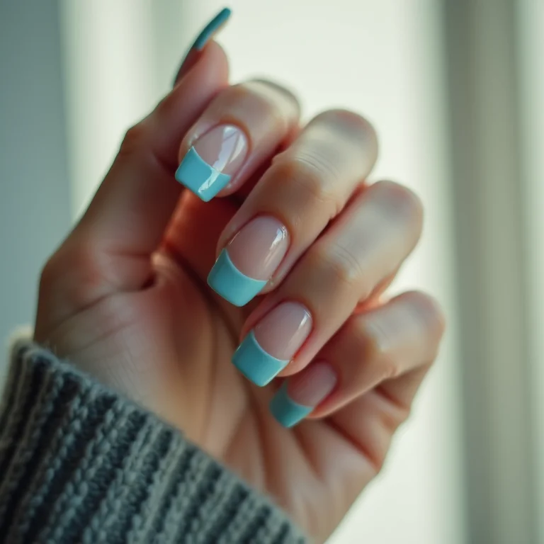 Francesinha azul delicada