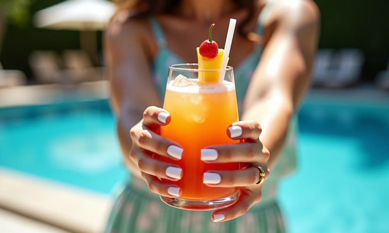 Francesinha clássica repaginada em unhas almond brancas.