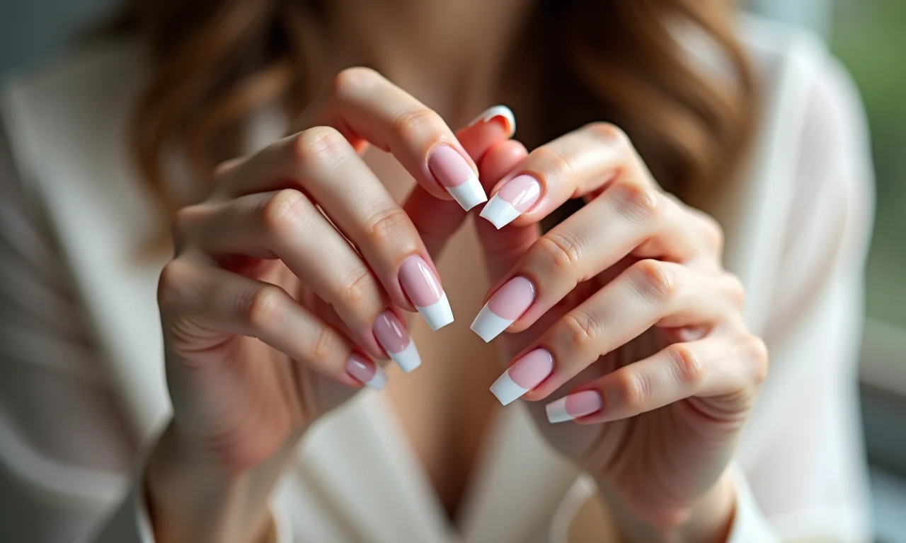 Francesinha clássica repaginada em unhas de gel.