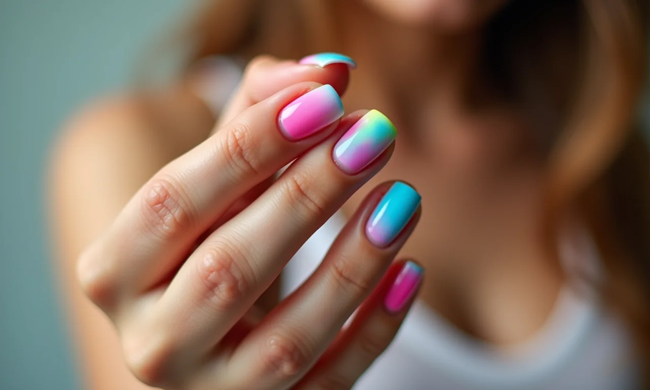 Francesinha colorida com as cores do arco-íris.