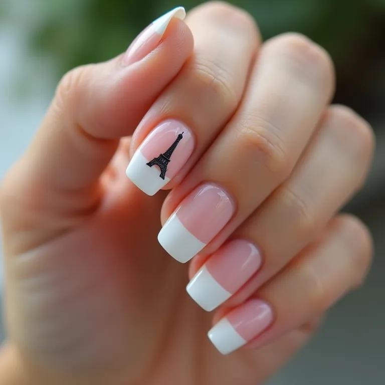 Francesinha com detalhe da Torre Eiffel.