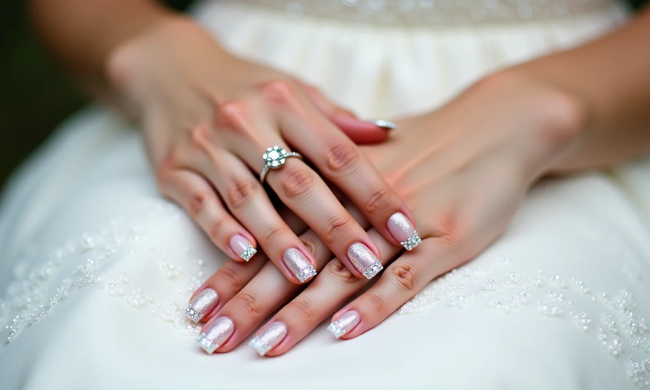 Francesinha com pedrarias para noiva, elegância em cada detalhe.