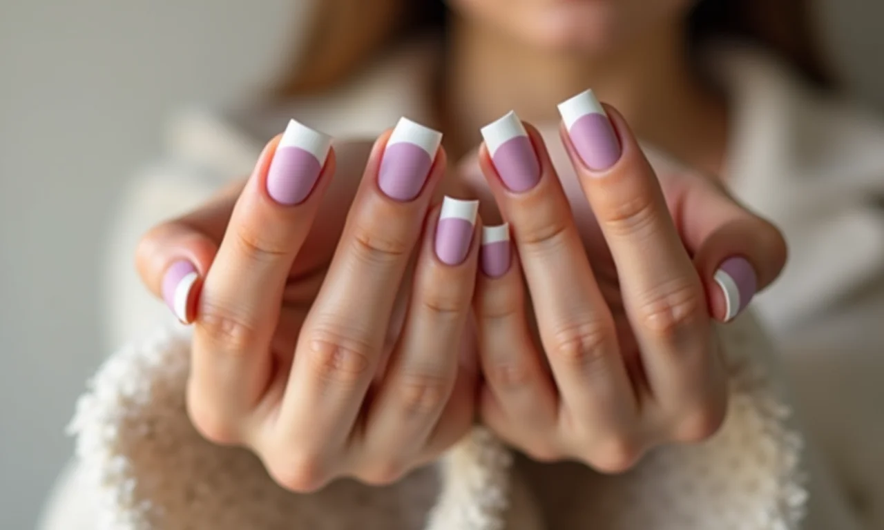 Francesinha em unhas foscas decoradas