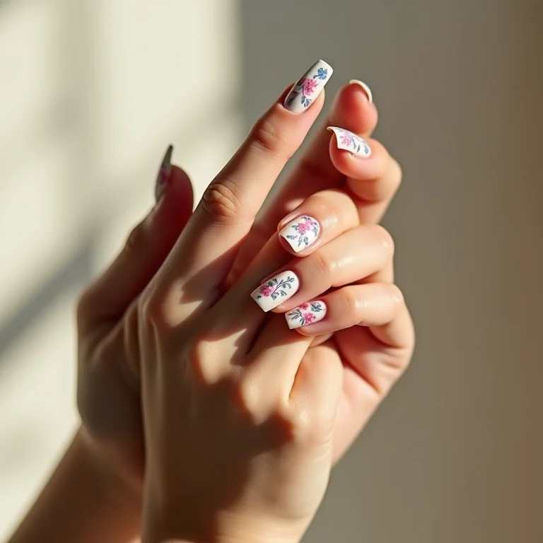 Francesinha estampada com flores