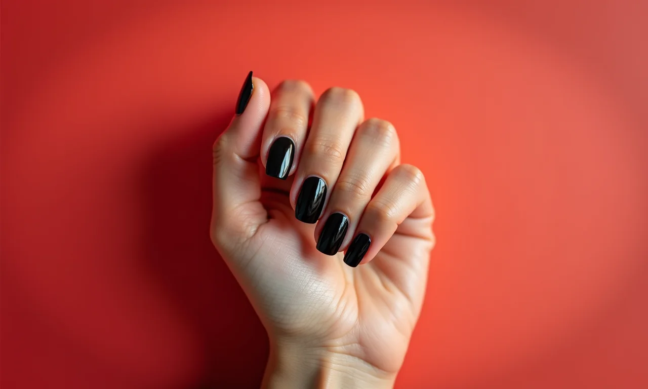 Francesinha preta: modernidade reinventada nas unhas.