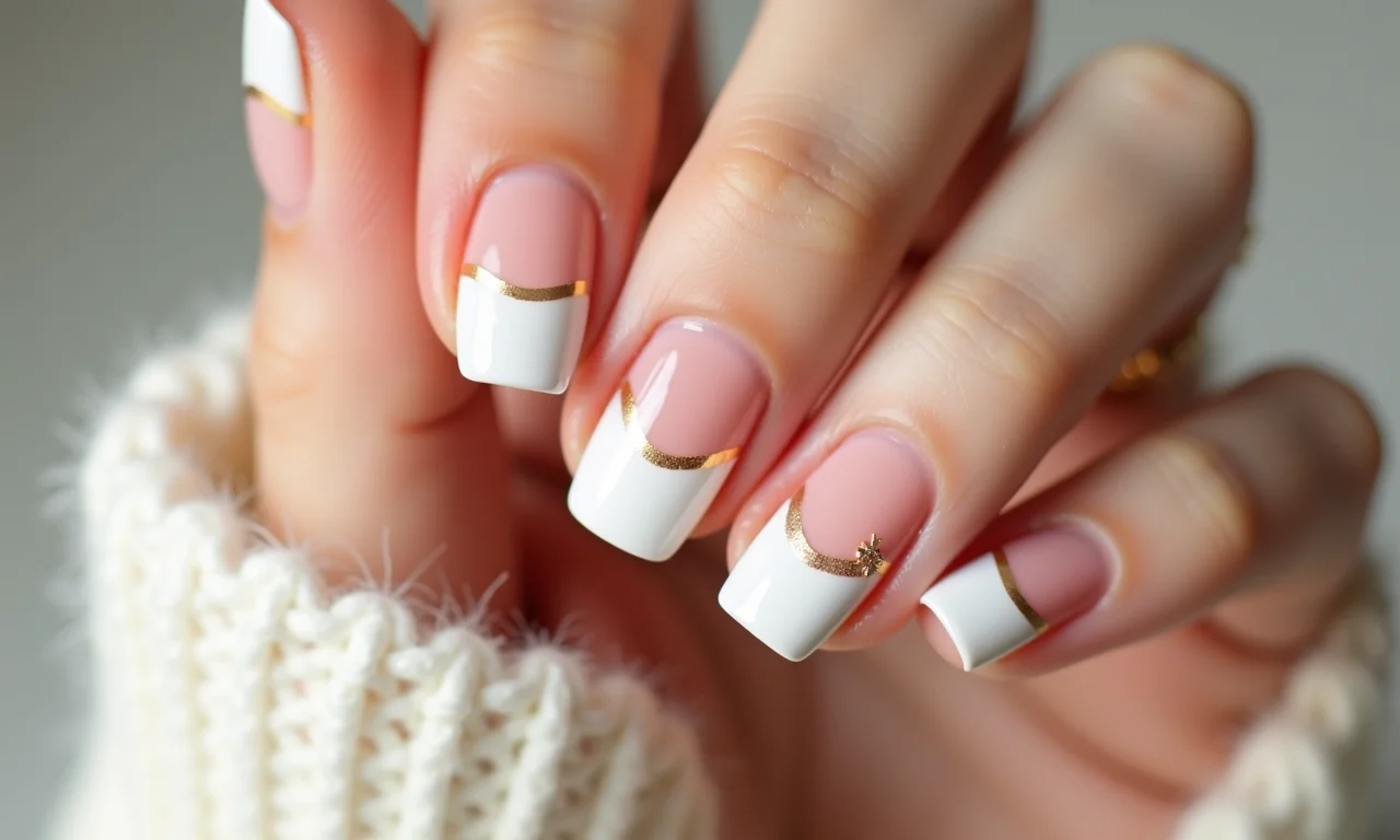 Francesinha repaginada em unhas soft gel.