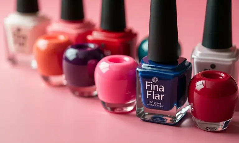 Frascos de esmalte Fina Flor em diversas cores vibrantes.