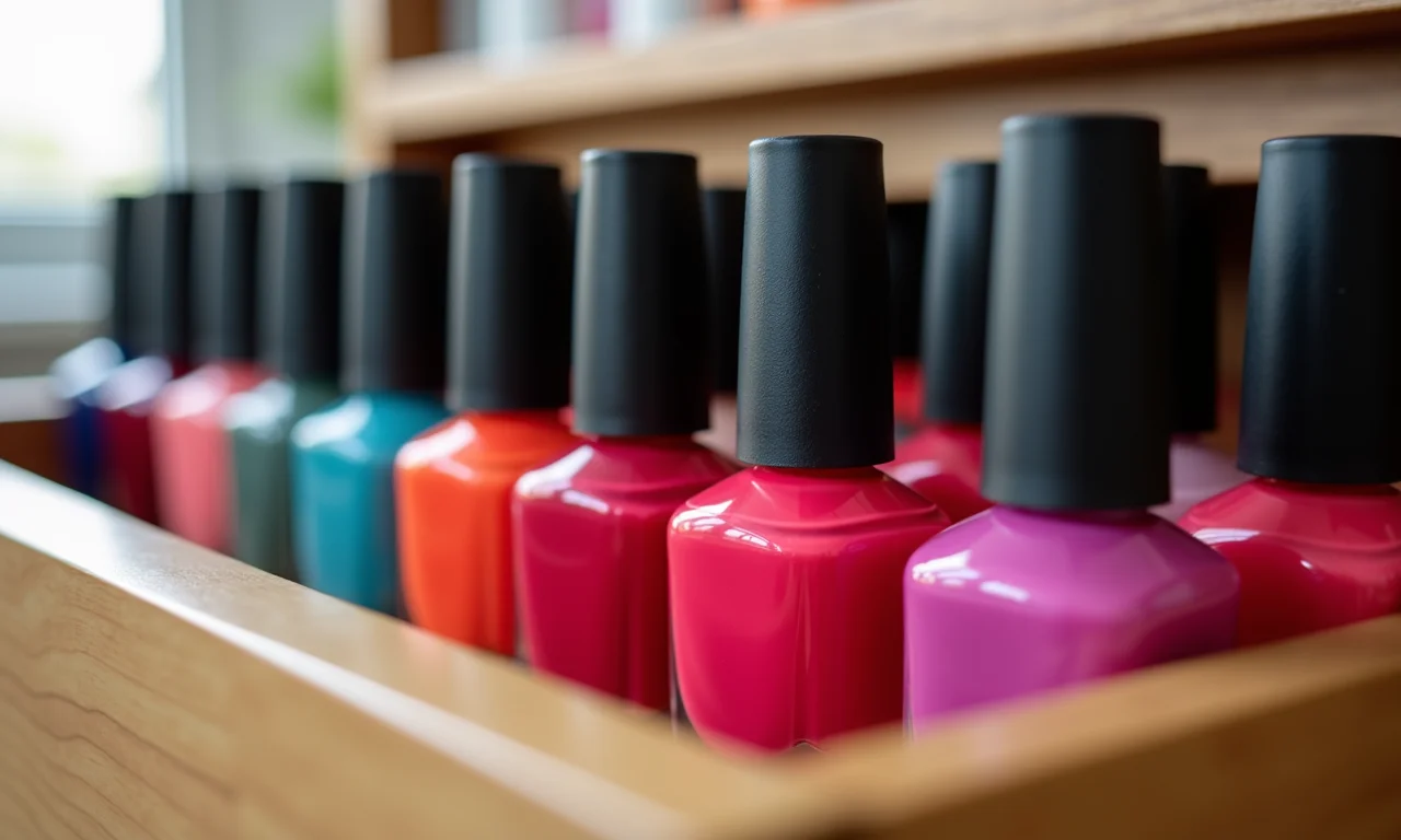 Gaveteiro para organizar esmaltes.