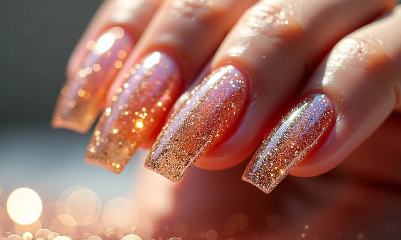 Glitter para brilhar em unhas soft gel.