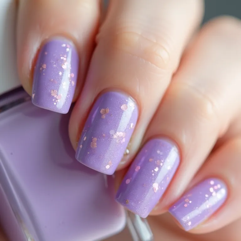 Guia prático de unhas decoradas lavanda em casa.