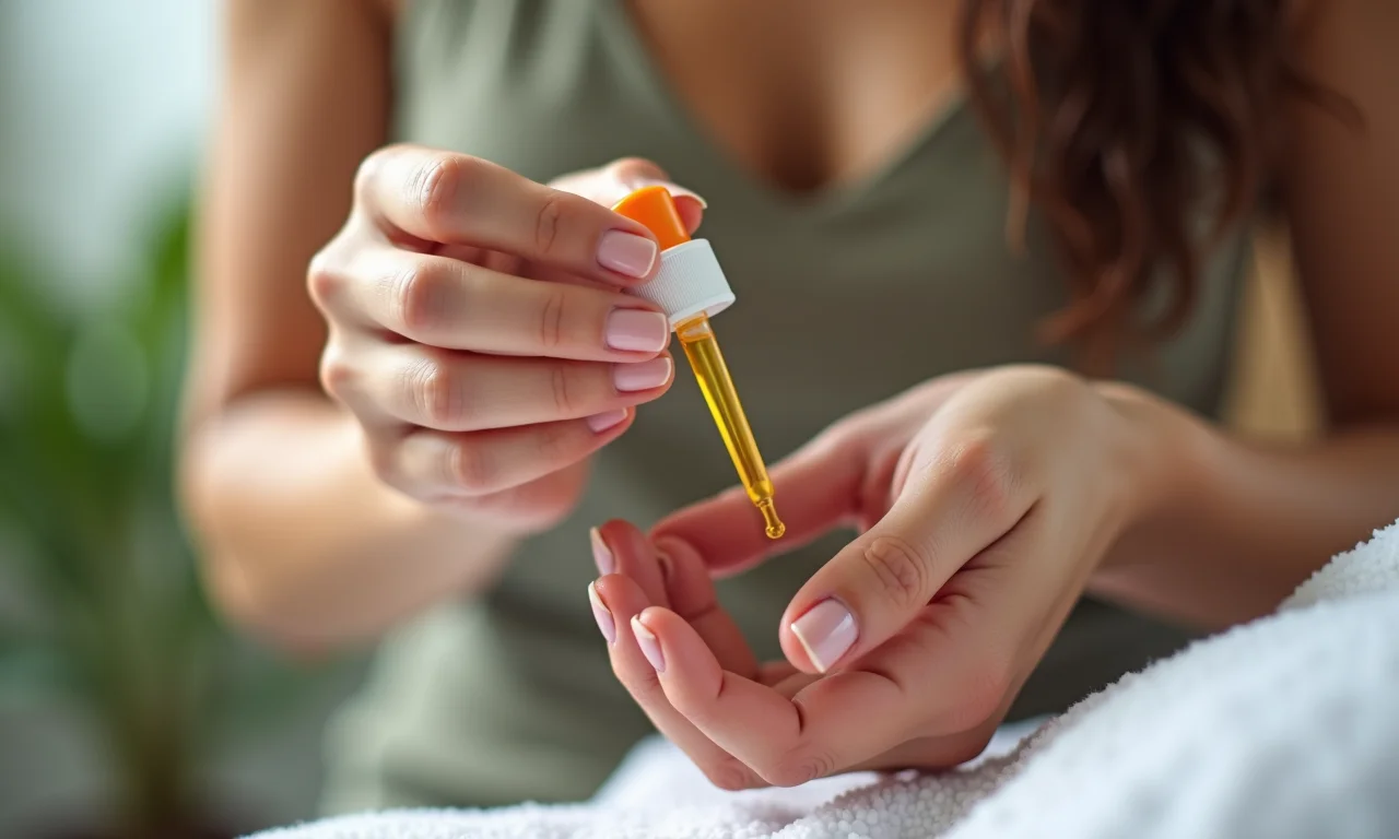 Hidratação regular das unhas para evitar manchas e ressecamento.