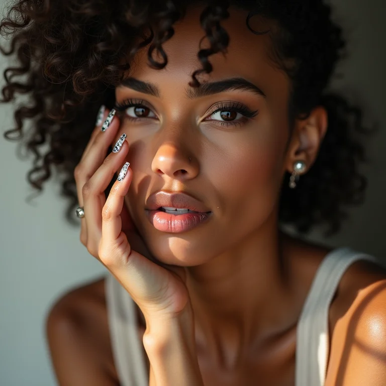 Inspirações criativas de unhas decoradas com jornal