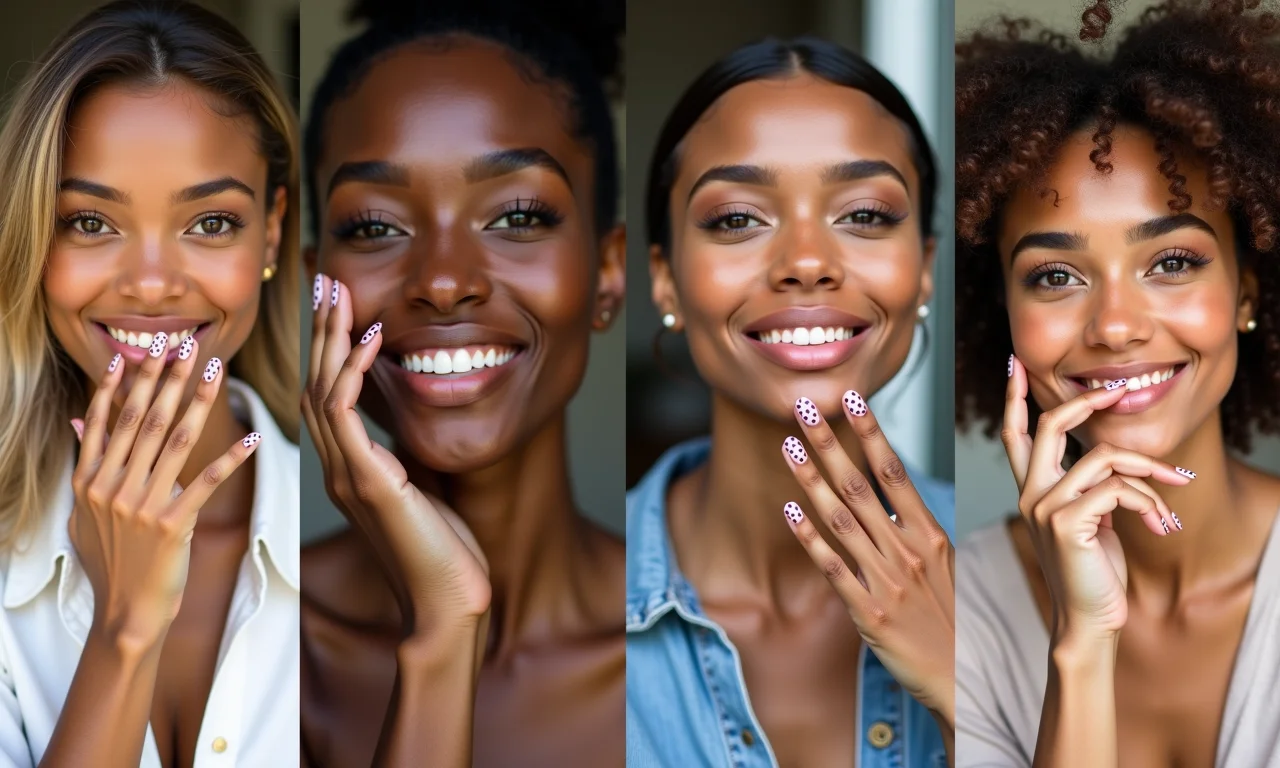 Inspirações de unhas decoradas com bolinhas para arrasar.