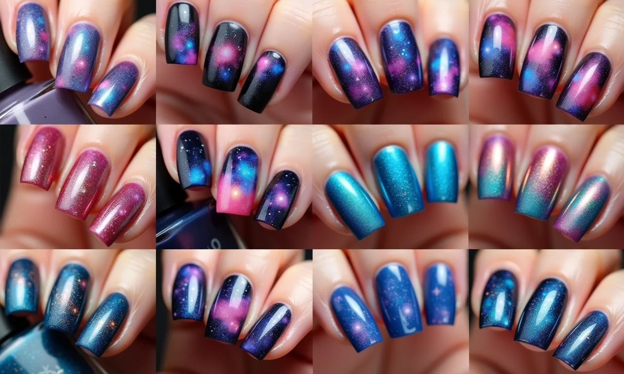 Inspirações de unhas decoradas galáxia para você arrasar.