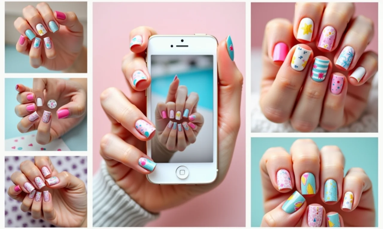 Inspirações de unhas decoradas.