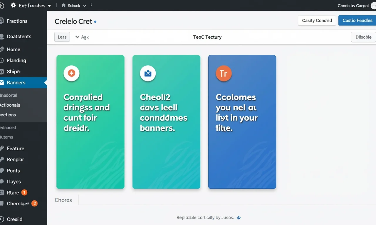 Interface do Crello com recurso de arrastar e soltar para design de banner.