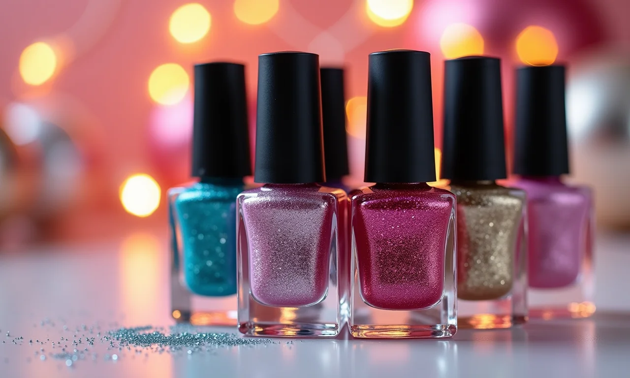 Kit de esmaltes com glitter para brilhar em todas as ocasiões.