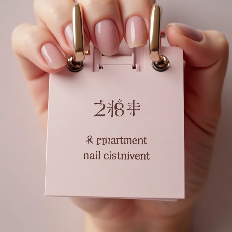Lembrete no calendário para agendamento de unhas.