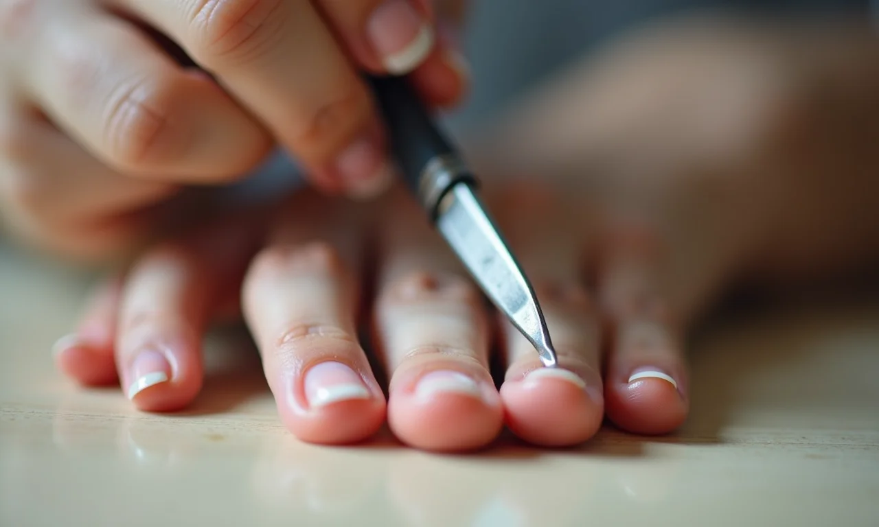 Lixando as unhas corretamente.