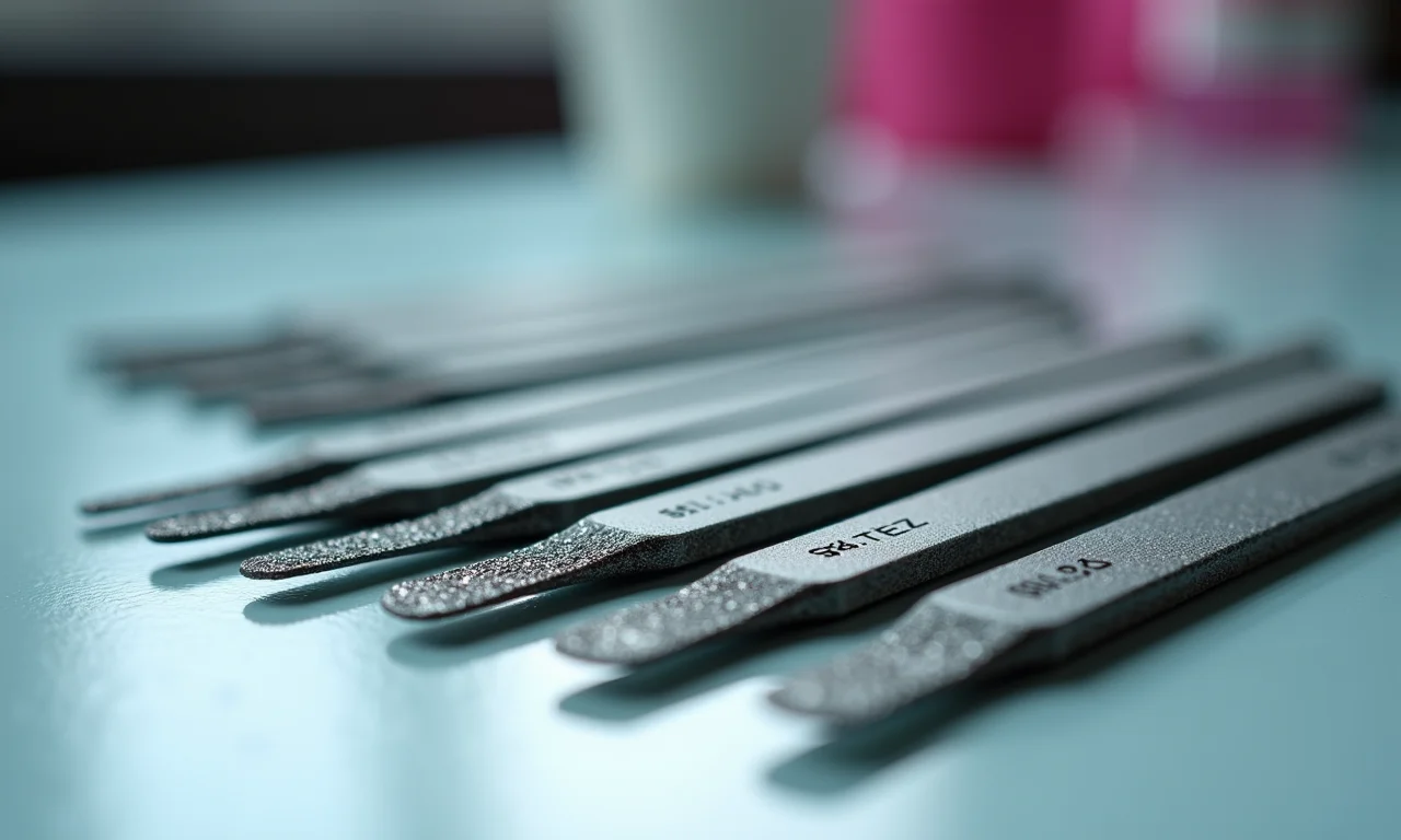 Lixas de unha profissionais para esmalte em gel.