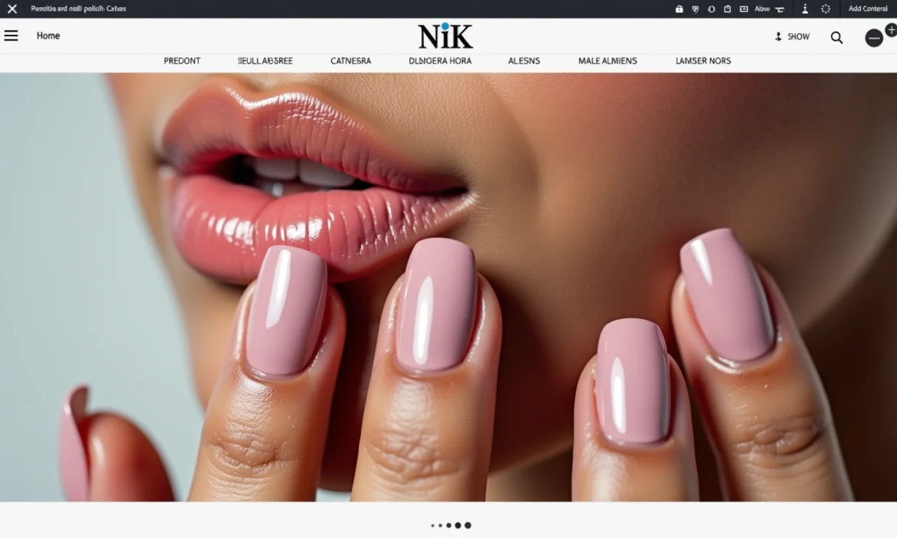 Loja online de produtos para unhas masculinas.