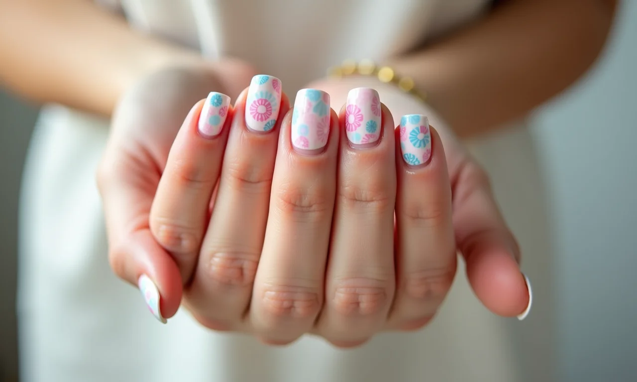 Mandala delicada em tons pastel.