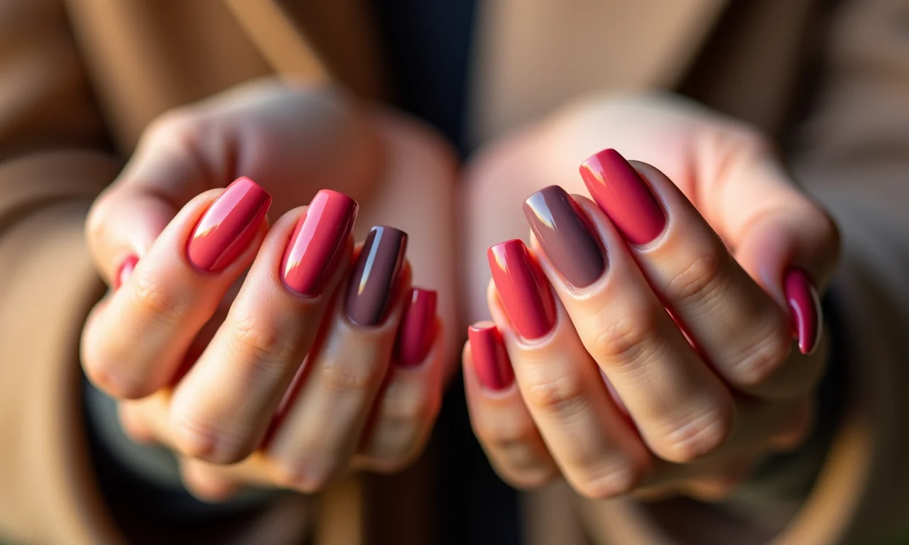 Mãos com esmaltes Impala para diferentes ocasiões.