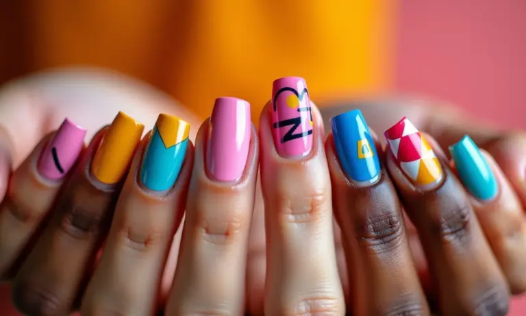 Mãos com unhas decoradas com as tendências de 2026.