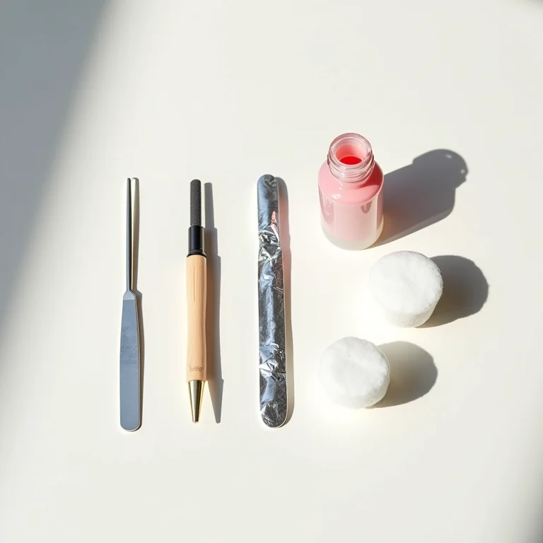 Materiais necessários para remover esmalte em gel em casa